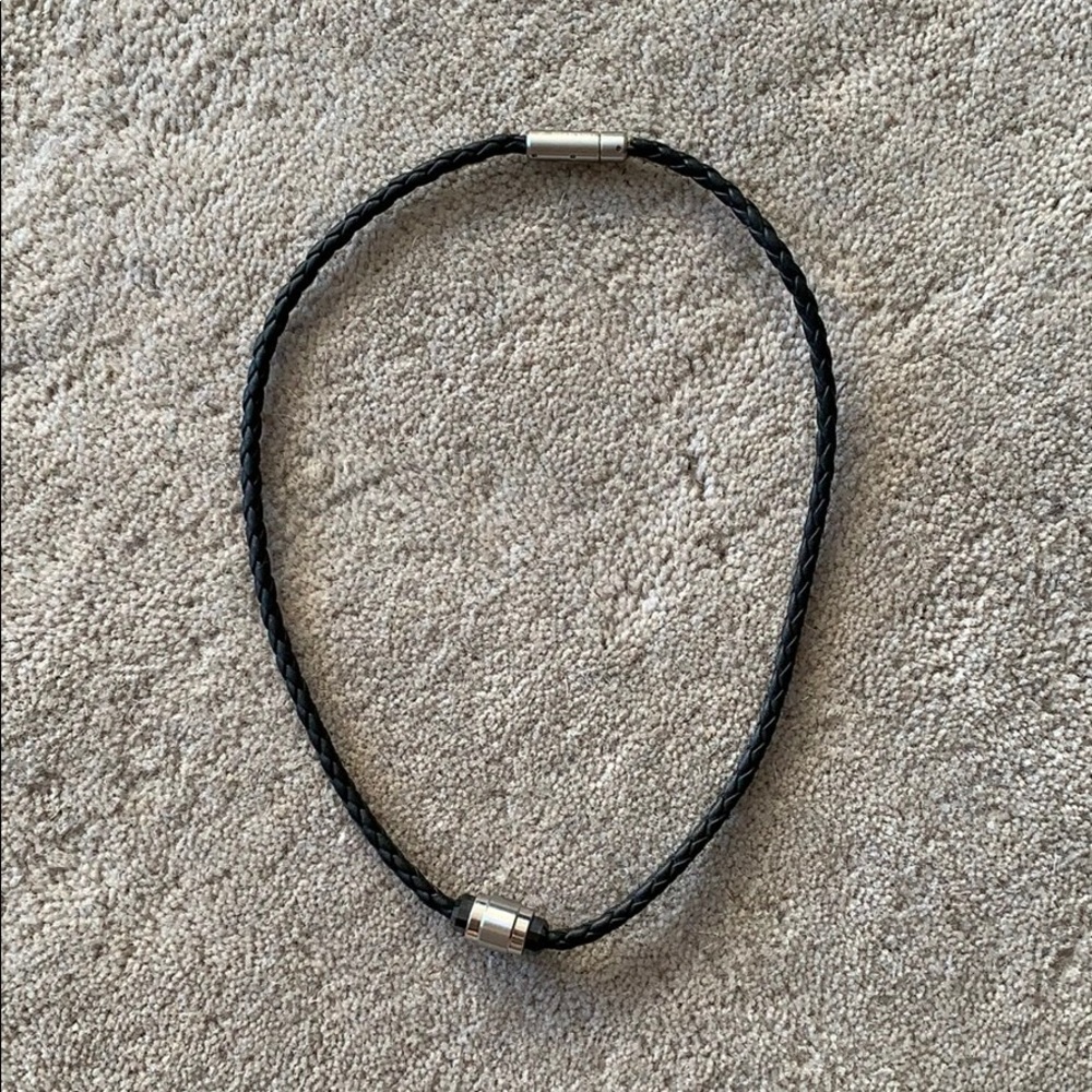 Swarovski Crystal and Leather Necklace